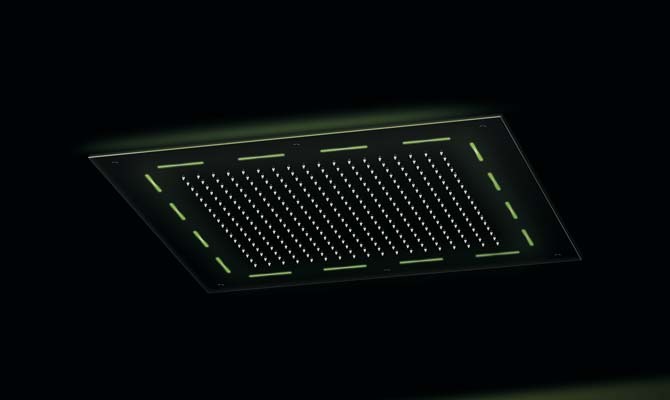 Ceiling-mounted built-in shower head 800x800 mm